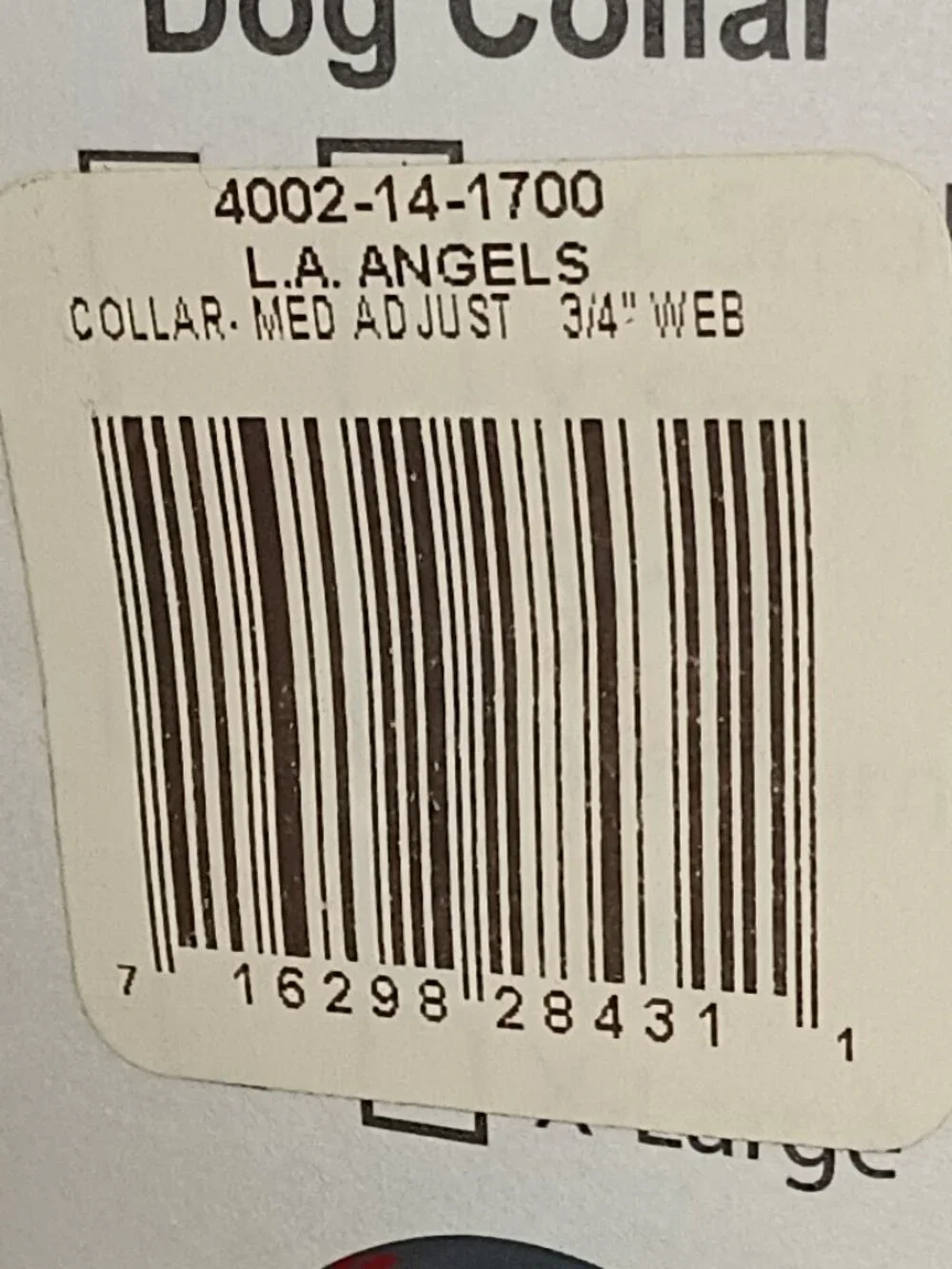 NEW Los Angelels Angels MLB Dog Collar Medium